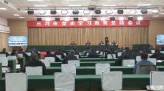 三河市召开党史学习教育总结会议