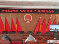 燕郊镇组织开展党员“政治学习日”活动